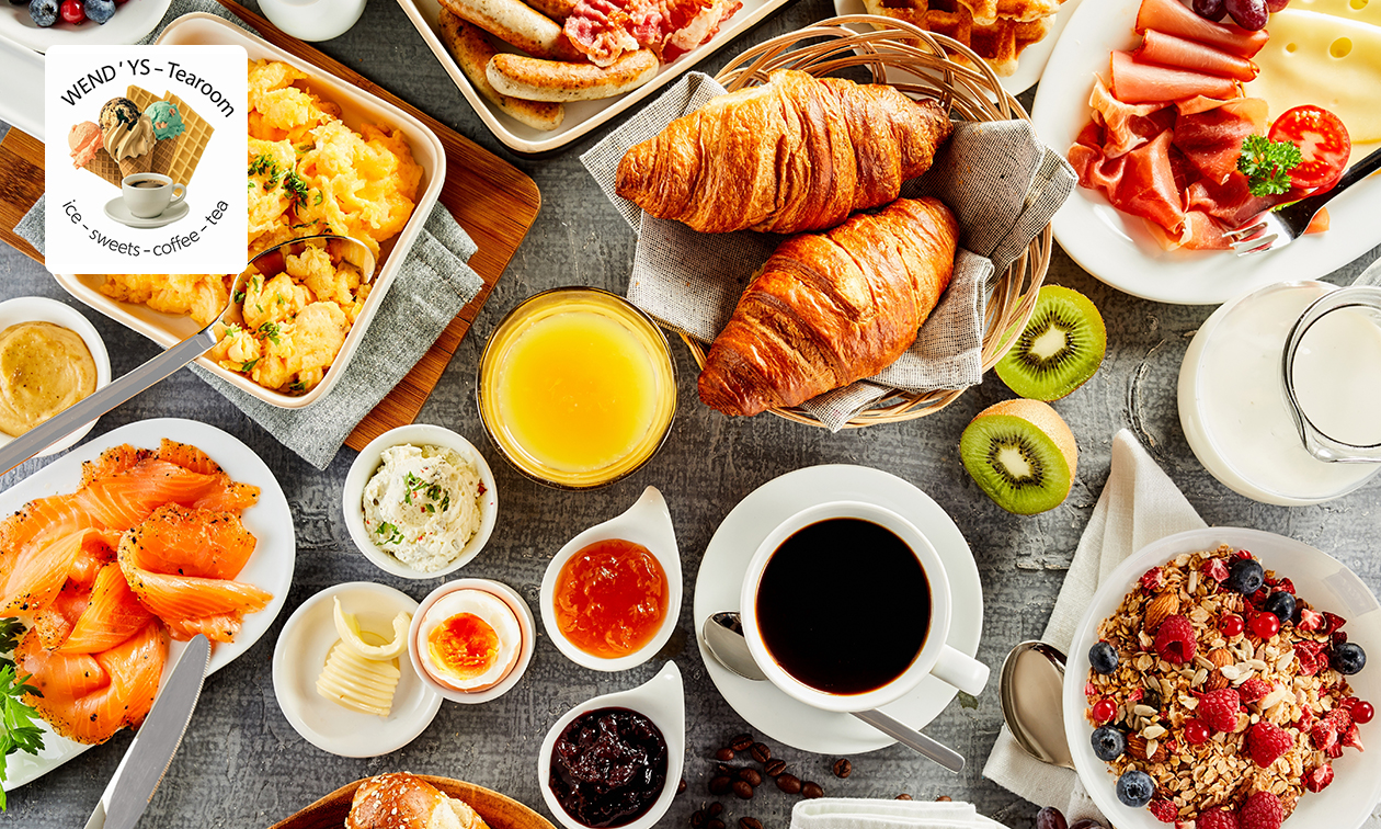 Luxe ontbijt + glas cava bij Wendy's - Tearoom