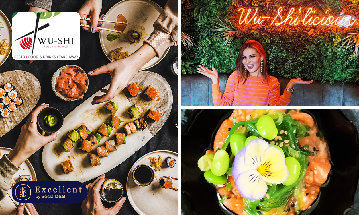 WUSHI, High class 2gangen sushidiner bespaar 33 in Westhoek via