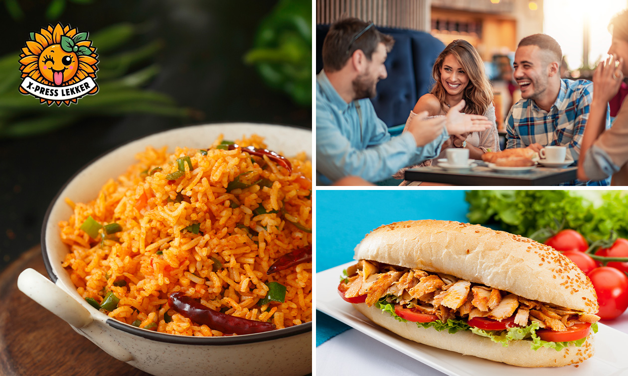 Surinaams broodje of maaltijd naar keuze + drankje voor afhaal