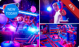 Entree Bounce Valley (2 uur) + sokken + verkoelende slush puppy
