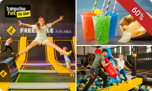 Jump ticket (90 of 120 min) voor You Jump Eersel + sokken + chips + slushy